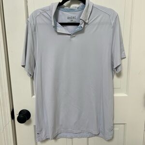 Rhone Men's Golf Shirt in Light Blue